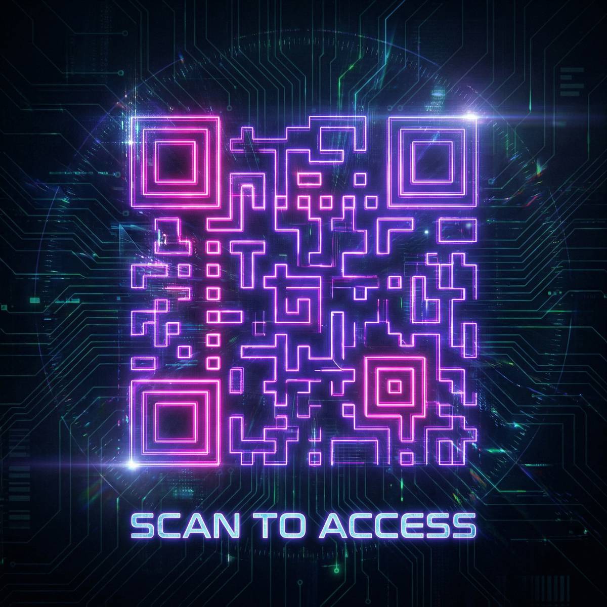 黄色仓库商务二维码